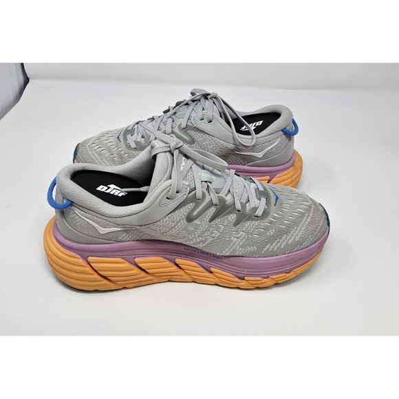 Hoka Shoes Womans Sz 7.5 One One Gaviota 4 Running Harbor Mist Sneakers Gray - Picture 5 of 13